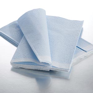 Drape / Stretcher Sheets, Tissue/Poly/Tissue Blu .. .  .  